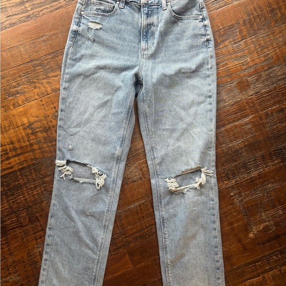 PAIGE Light Blue Distressed Skinny Jeans - Picture 1 of 4